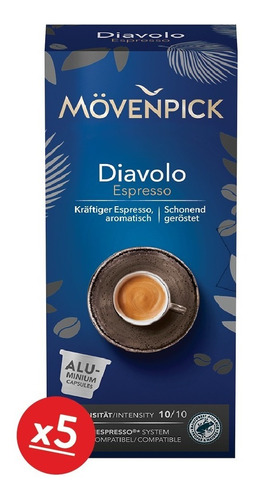 Pack 50 Cápsulas De Café Mövenpick Diavolo Para Nespresso®