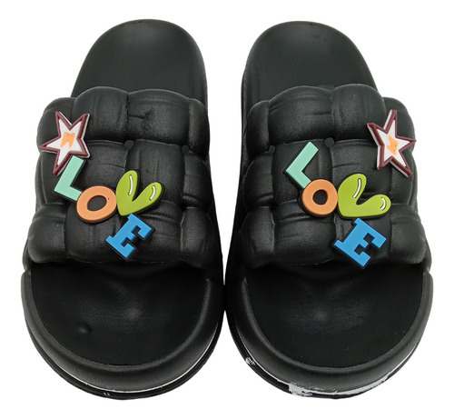 Sandalia Dama Slide Tipo Pantufla Pines Moda Tallas 23 Al 26