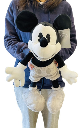 Peluche Mickey Mouse Gris Clásico Original 44cm