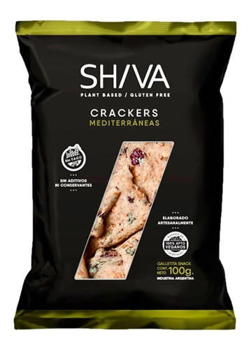 Galletitas Crackers De Mediterráneas Shiva Sin Tacc 100 Gr