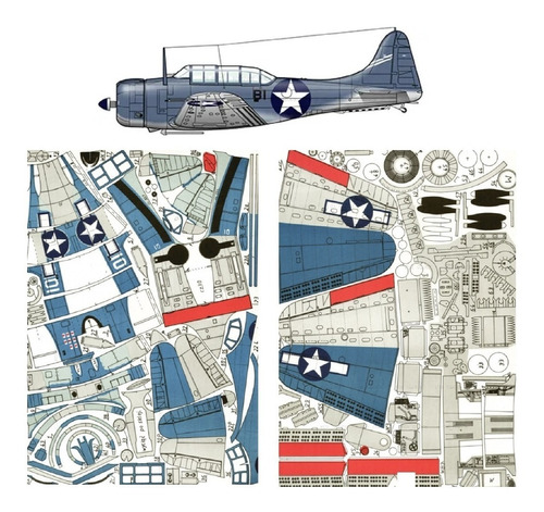 Sbd1 Dauntless   1.33 Papercraft