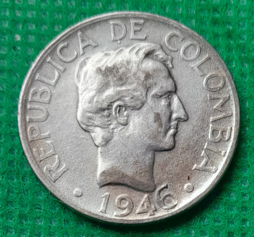 Moneda De 20 Centavos (ley500 Plata), Año 1946, Estado Au 