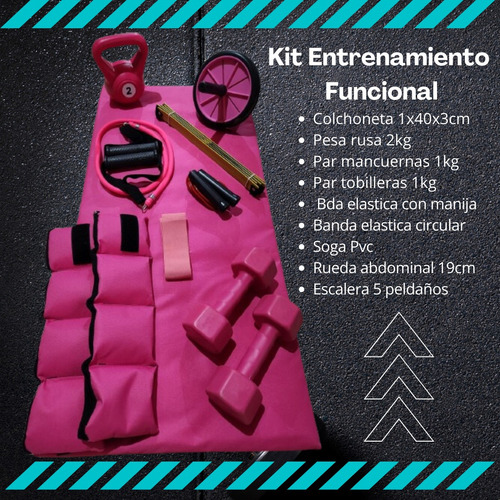 Kit Entrenamiento Funcional N1, Fitness. Casa Rosa