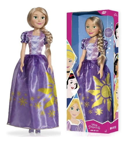 Boneca Rapunzel Articulada 55 Cm Disney My Size