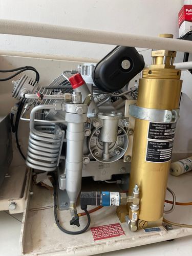 Compresor Aire Respirable Bauer Mariner 2 Buceo Scuba Scba Plateado 5000 Psi Monofásica