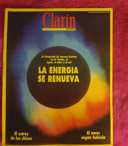 Clarín Revista 1992 Eliseo Subiela Bajos Instintos Patagonia (Usado)