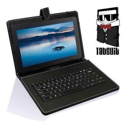 Tabsuit Micro Usb Teclado Pu Cuero Caso Reposar 10'' 10.1'' 