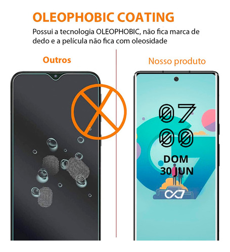 Película 3d Vidro Compatível Com Tecno Spark Go (tela 6.56)