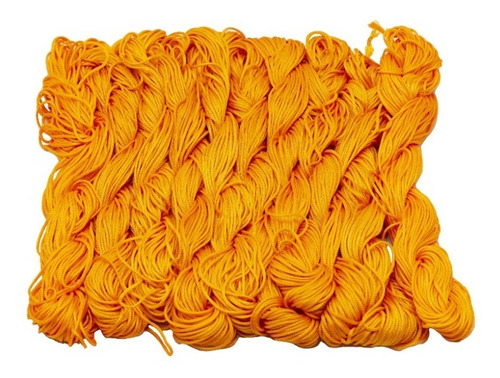 Hilo Seda Bisuteria 10 Madeja X 25m Grosor 1mm Color Naranja