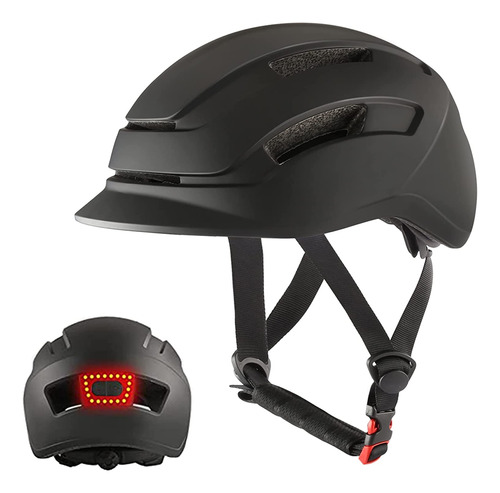 Casco De Bicicleta Led Ajustable Unisex Urbano Y Montaña