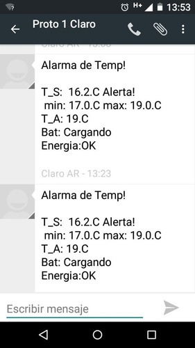 Imagen 3 de 4 de Alarma De Temperatura Alta / Baja Y Corte De Energía P/sms