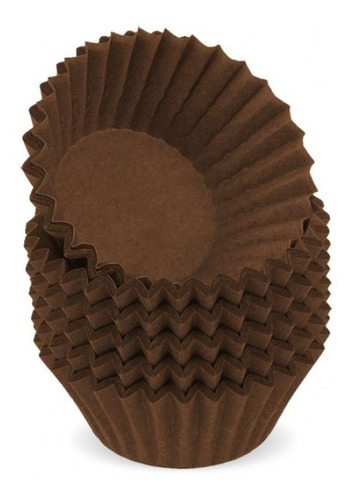 Imagem 1 de 1 de Forminha Gourmet Docinho Brigadeiro N°4 Marrom 85 Unid.