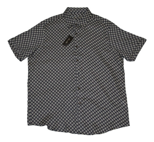 Tasso Elba Camisa De Lino Con Estampado Geométrico