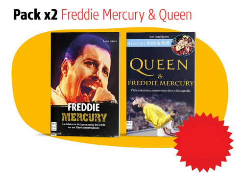 Pack 2 Libros De Freddie Mercury Y Queen Oferta Con Dto.