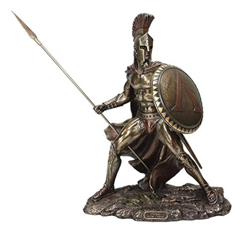 Griego Militar Rey Leonidas Estatua Acabado De Bronce