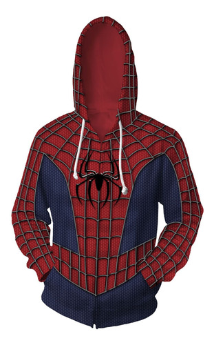 Halloween Marvel Spider-man Superhéroe Cosplay Chamarra Suda