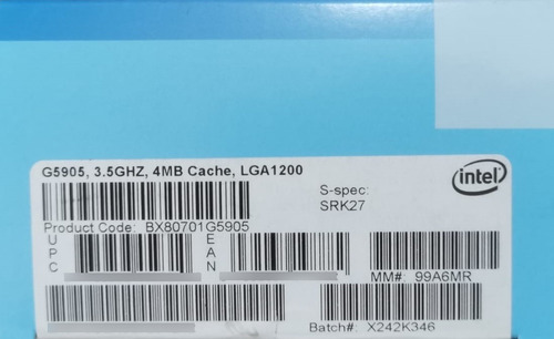 Computadora Intel Celeron G5905 Ssd 250 Ram 8 Win 11 Office (Usado)