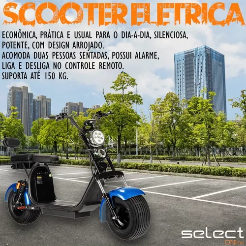 Moto Elétrica Adulto 2000w Scooter Patinete Motorizado Bateria