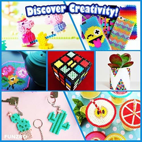 Kit De Manualidades Funzbo Fuse Beads, 111 Patrones Melty Fu