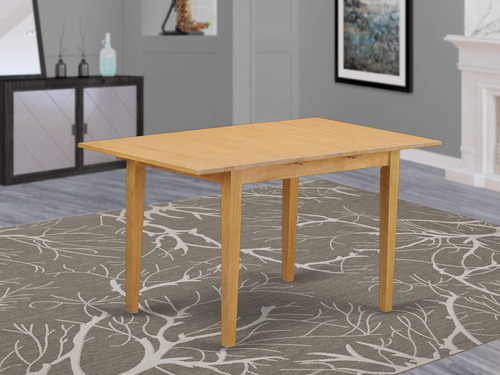 East West Furniture Anft-oak-t Norfolk - Mesa De Comedor Rec