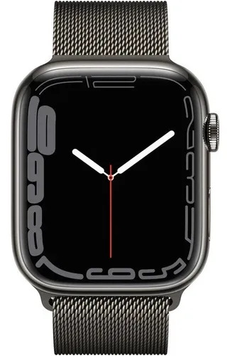 Apple Watch 7 41mm Cinza Aço Inox Garantia Bat 94% S7 Steel