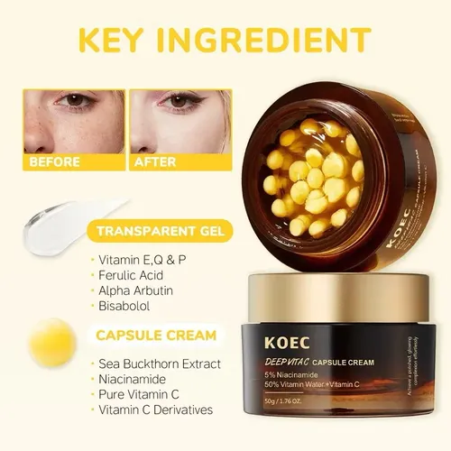 Creme Facial Vitamina C & Colágeno Hidratação Profunda | MercadoLivre