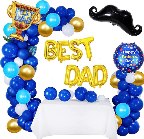 Kit 130 Globos Para Decoracion Del Dia Del Padre Incluye Glo