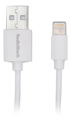 Cable Usb-lightning Radioshack (blanco, 2.7 M) | 81201 Color Blanco