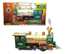 Comprar Tren Locomotora Luces Sonido Mediano Mundo Cla Fd3186 Color Verde Personaje Locomotora Verde