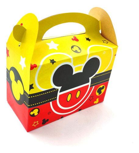 Caja Cajita Feliz Sorpresa X12 Unidades Mickey Mouse Logo