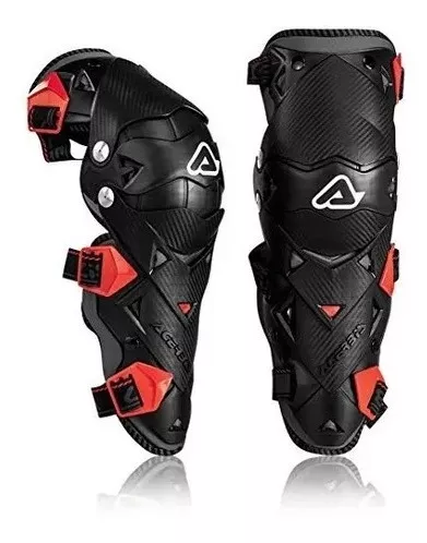 Nuevo Almohadillas de rodilla apoyos guardias Acerbis Gorila Motocross MX Enduro Adulto Rojo Con Bisagras