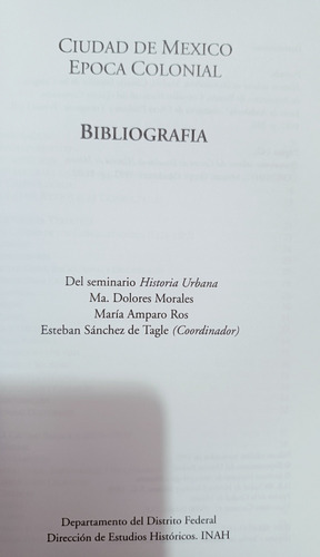 Ciudad De México Epoca Colonial Bibliografía
