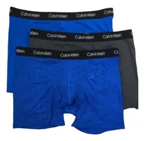 Comprar Boxer Trunk Calvin Klein Stretch Azul \u002F Gris 3 Pack Original
