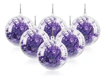 Comprar 20 Adornos Rellenables Plástico Transparente Bola Navidad
