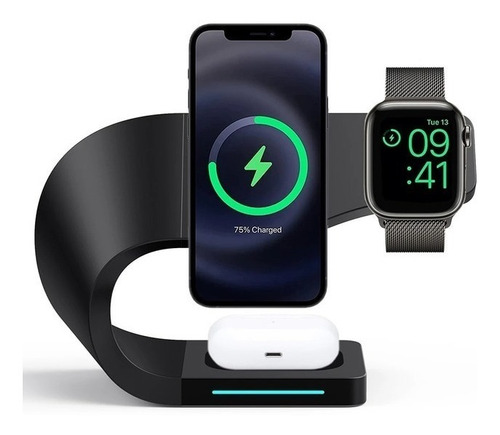 Cargador Inalámbrico 4 En 1, iPhone, Iwatch, AirPods-15w