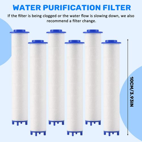 6 Unidades De Filtro De Ducha De Agua Portátil De Alta Presi