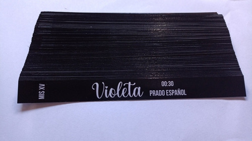 Pulseras Vip De Papel Fotográfico X250unid Personalizadas 