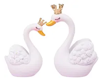 Comprar Nuevo 2x Figuritas De Cisnes De Pareja Pequeña, Colección De