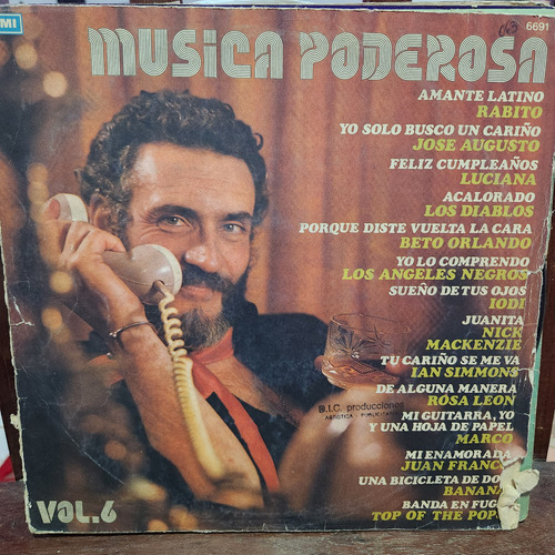 Vinilo Musica Poderosa Vol 6 Rabito Luciana Iodi Otros Cp3