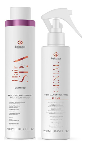 Belcazzi Hair Spa Multi Reconstrutor Shampoo E Genial Spray