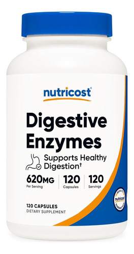 Enzimas Digestivas Compuesto 620mg Buena Digestion 120 Caps Sabor Sin sabor