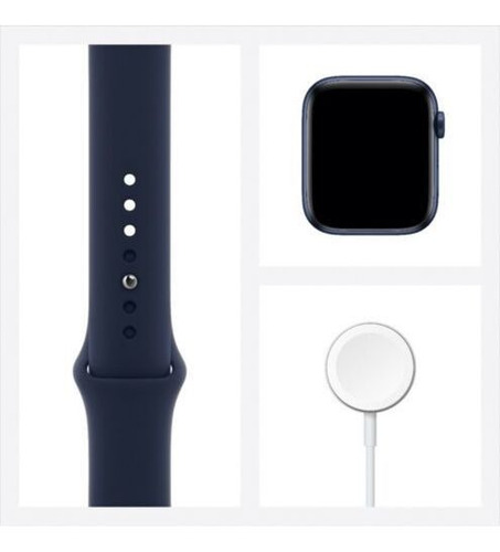 Apple Watch Series 6 Caja De Aluminio Azul De 44 Mm Con C...