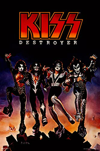 Póster De Kiss Band Destroyer, Portada Del Álbum De Mercancí