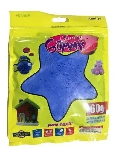 12 Masas Funny Gummy Goma Eva Slime Moldeable 