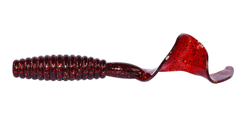 Imagen 2 de 4 de Señuelos Goma Caster Antienganche Chubby Grub Rojo 3u