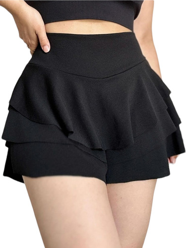 Falda Short Con Vuelo / Scubba Confección Nacional  Verano 