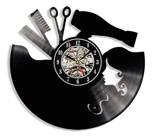 Reloj Peluquería Vinilo Ideal Regalo Lleva El 2do Al 20% Off