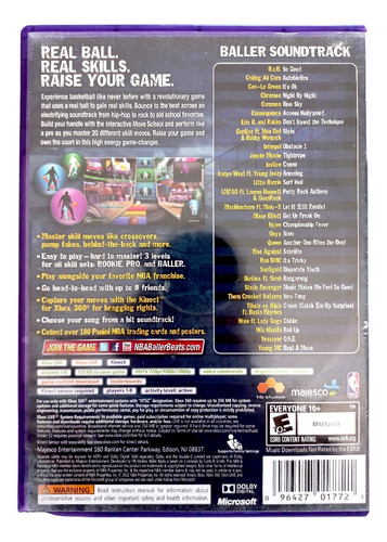 Kinect Nba Baller Beats Xbox 360 (Reacondicionado)