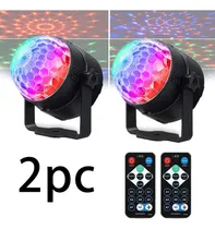 Comprar 2* Luz Led De Palco Giratória De Sete Cores Dj Luzes Palco