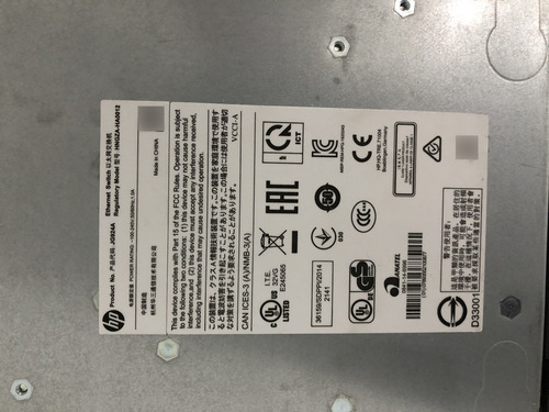Switch Hp 24 Puertos 1920-24g Jg924a Funcionando (Usado)